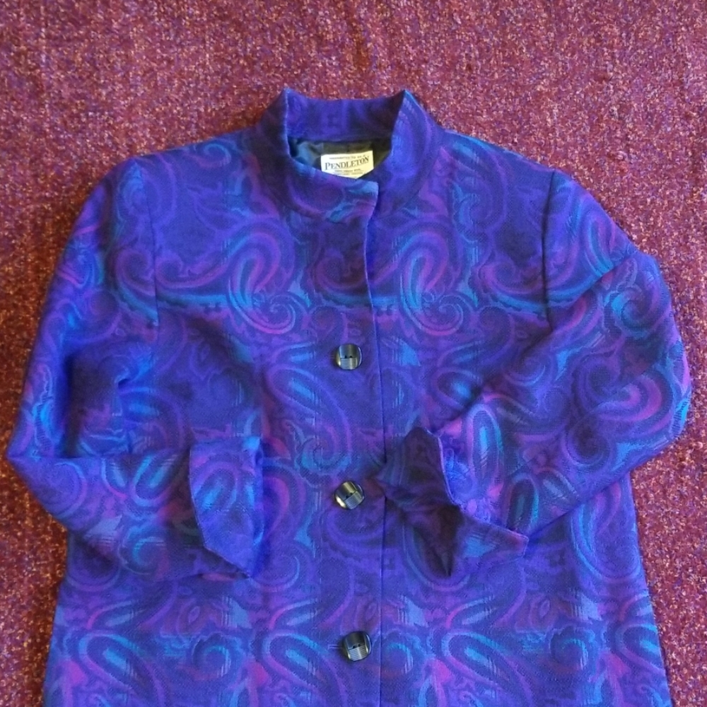 PENDLETON Vintage Wool Jacket Size 12 - Picture 6 of 7